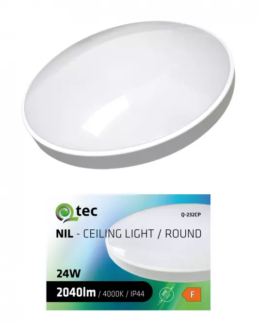 STROPNA SVJETILJKA QTEC 24W 4000K