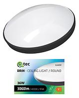 STROPNA SVJETILJKA QTEC 36W 4000K CZARNY