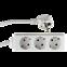 PRODUŽNI KABEL S UTIČNICAMA BIJELE BOJE SCHUKO 3XG 1.4M,2