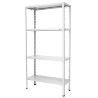 Metalni Regal za skladištenje 147x75x30 cm 4 police/40 kg