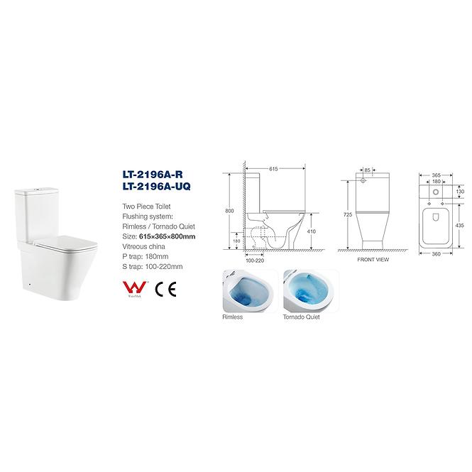 WC monoblok Set + sporospuštajuća wc daskla