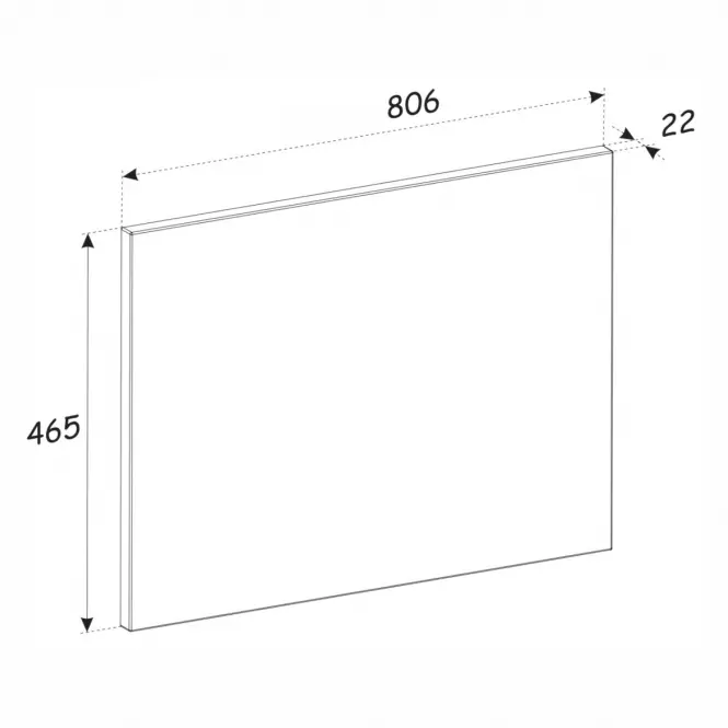 RADNA PLOČA ADEL BIJELA 60