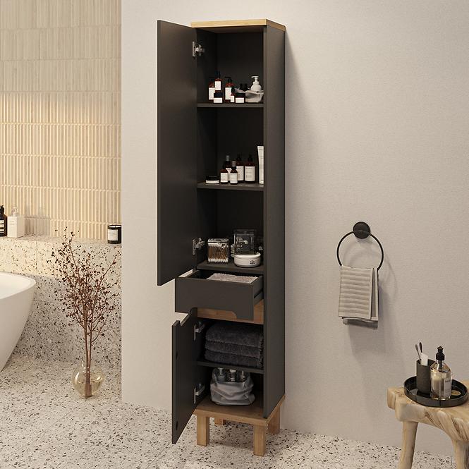 Visoki samostojeći stup za kupaonicu Ovo 35 2d1s Lava Mat