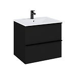 Kupaonski set ormarić s umivaonikom Merkado 60 2S Black Matt