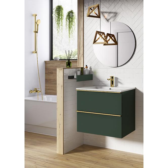 Kupaonski set ormarić s umivaonikom Merkado 60 2S Forest Green