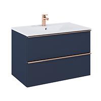 Kupaonski set ormarić s umivaonikom Merkado 80 2S Navy Blue