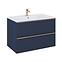 Kupaonski set ormarić s umivaonikom Merkado 80 2S Navy Blue