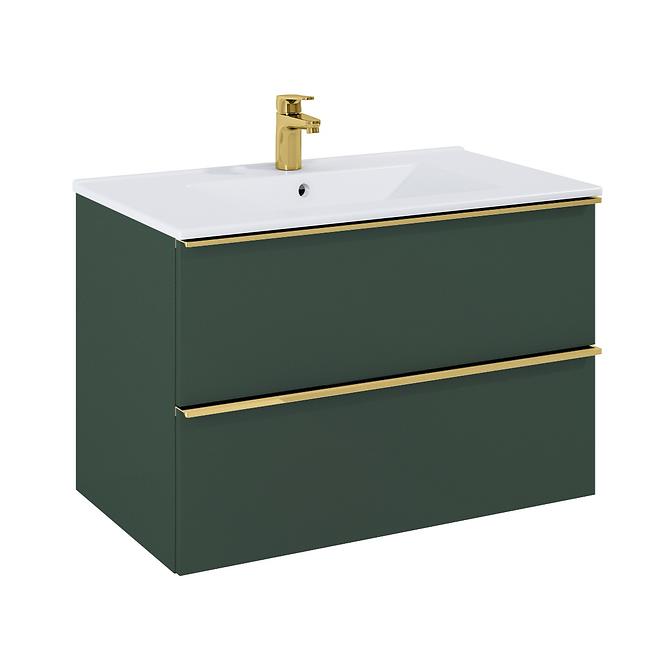 Kupaonski set ormarić s umivaonikom  Merkado 80 2S Forest Green