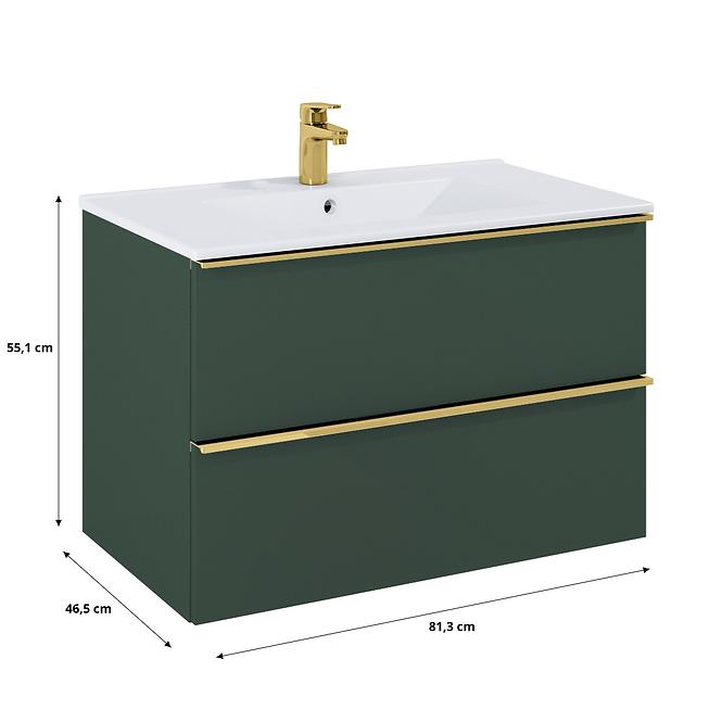 Kupaonski set ormarić s umivaonikom  Merkado 80 2S Forest Green