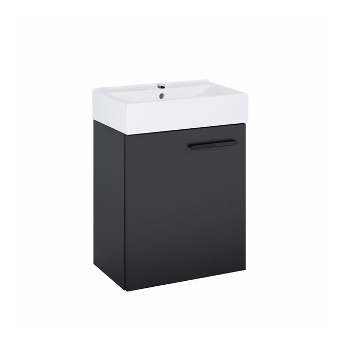 Kupaonski set ormarić s umivaonikom Mini 45 Black Matt (ručka Black Matt)