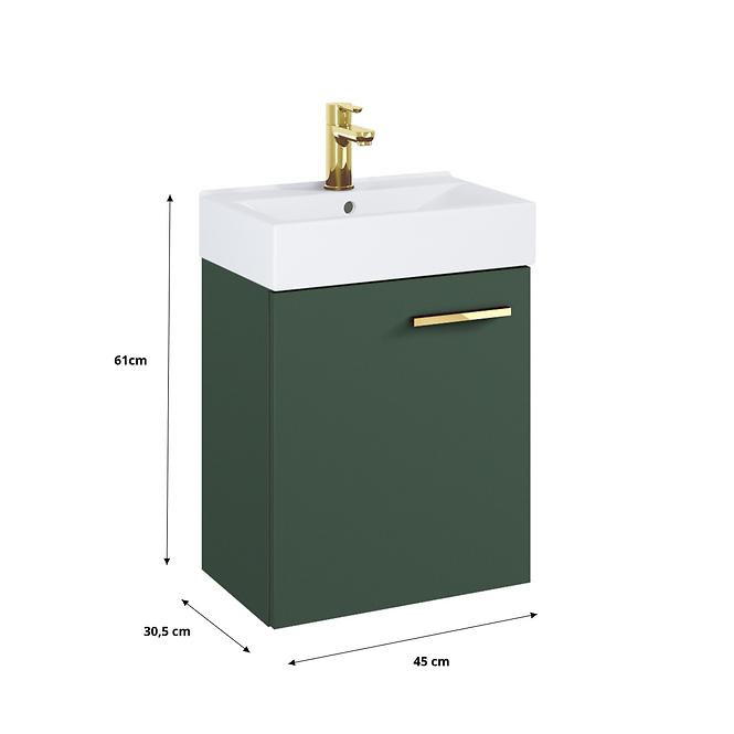 Kupaonski set Mini 45 Forest Green (ručka Gold)