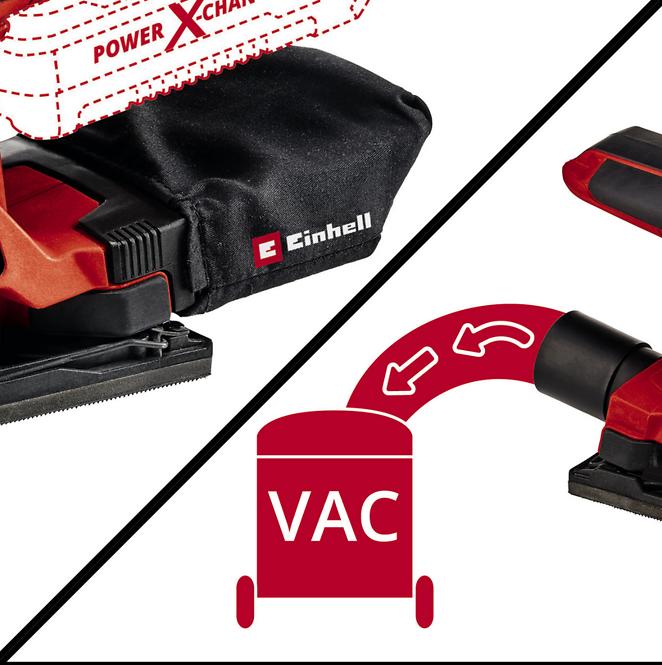 Einhell Vibracijska brusilica TC-OS 18/187 LI SOLO