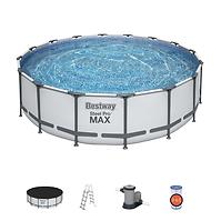 Bazen s metalnom konstrukcijom i pumpom Steel Pro Max, okrugli, 488 x 122 cm, 5612Z