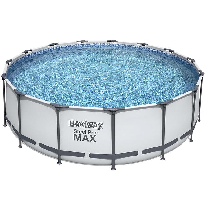 Bazen s metalnom konstrukcijom i pumpom, Steel Pro Max, okrugli, 457 x 122 cm, 56438