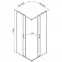 Tuš kabina Rio 80x80x190 black,2
