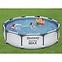 Bazen s metalnom konstrukcijom i pumpom, Steel Pro Max, okrugli, 305 x 76 cm, 56438,6