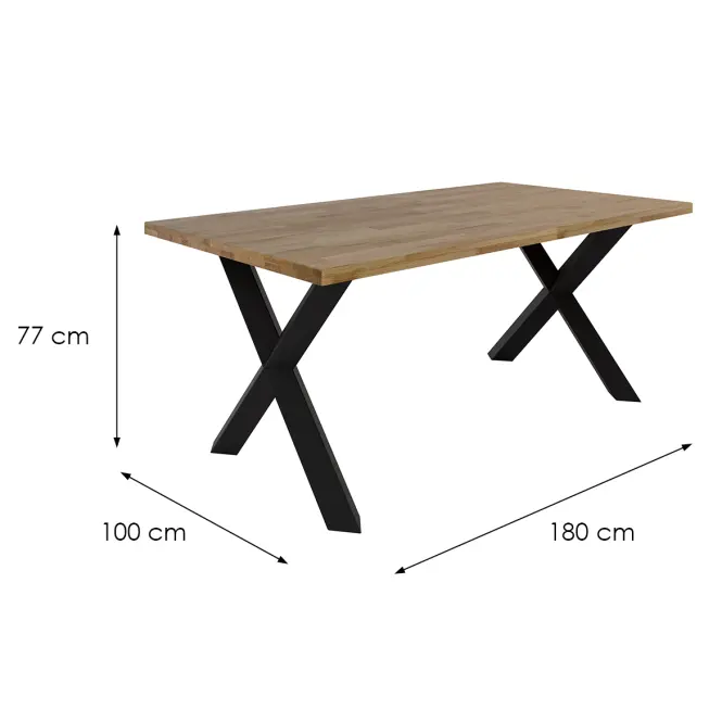 Stol Malmo Linear nauljeni hrast