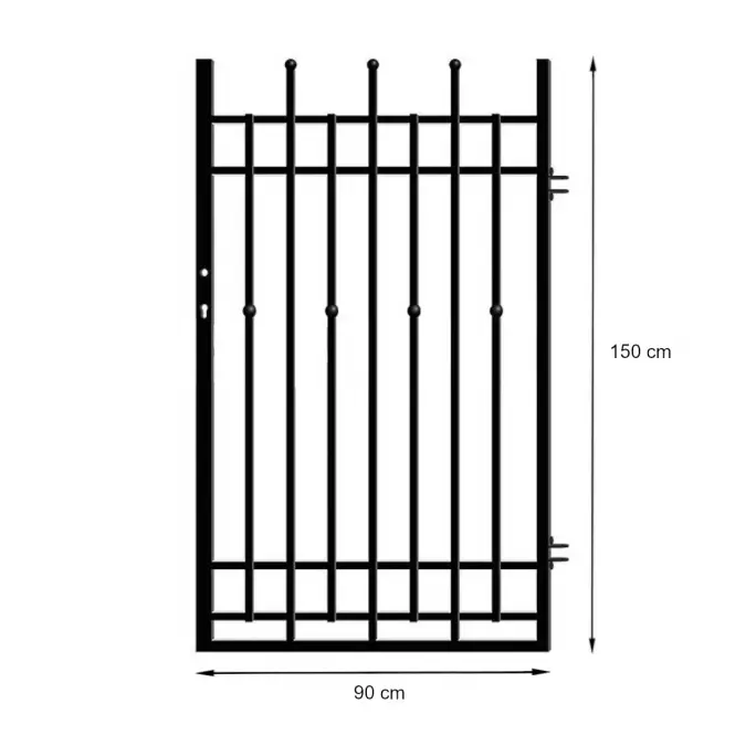 Vrata za ogradu Brema desna 90 X 150 CM