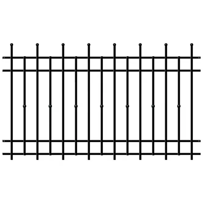 Ograda Brema 117,5x200 RAL9005 W6161