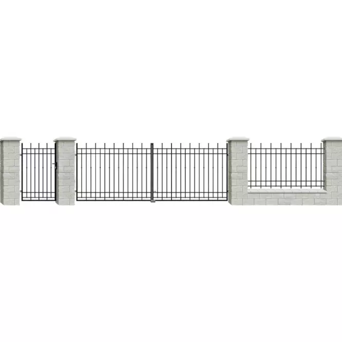 Ograda Brema 117,5x200 RAL9005 W6161