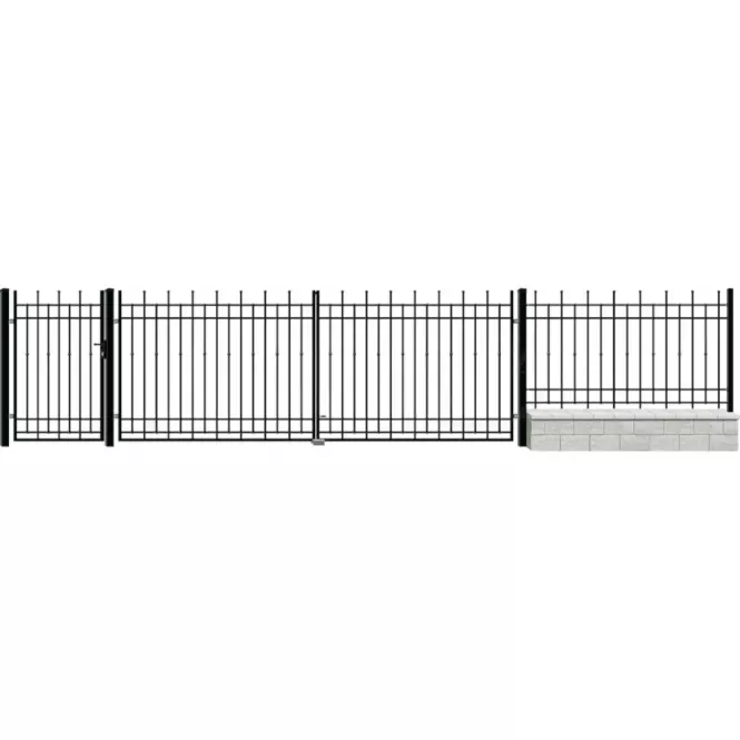 Ograda Brema 117,5x200 RAL9005 W6161