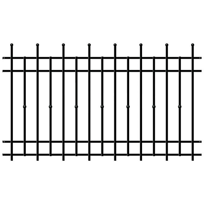 PRZĘSŁO BREMA 117,5X200 RAL9005 W6161