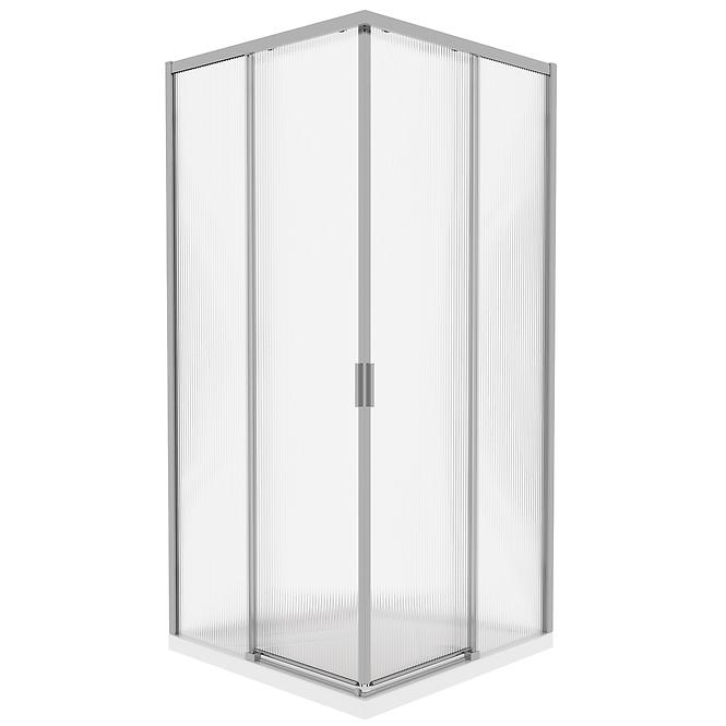 Tuš kabina kvadratna Eter 90x90x190 krom