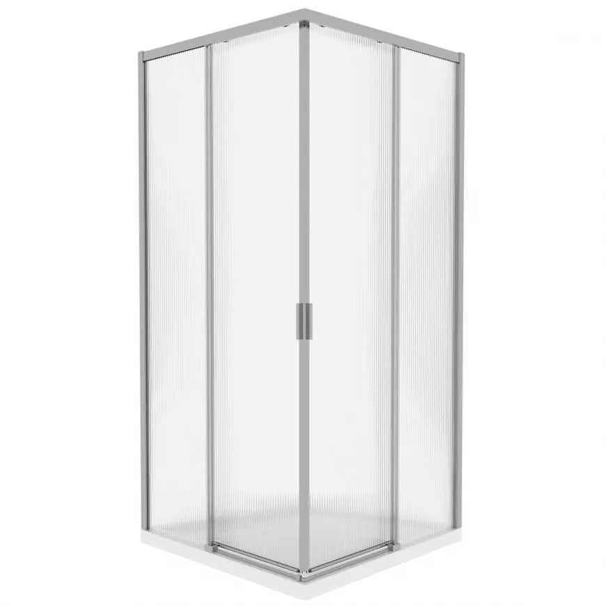 Tuš kabina kvadratna Eter 90x90x190 krom