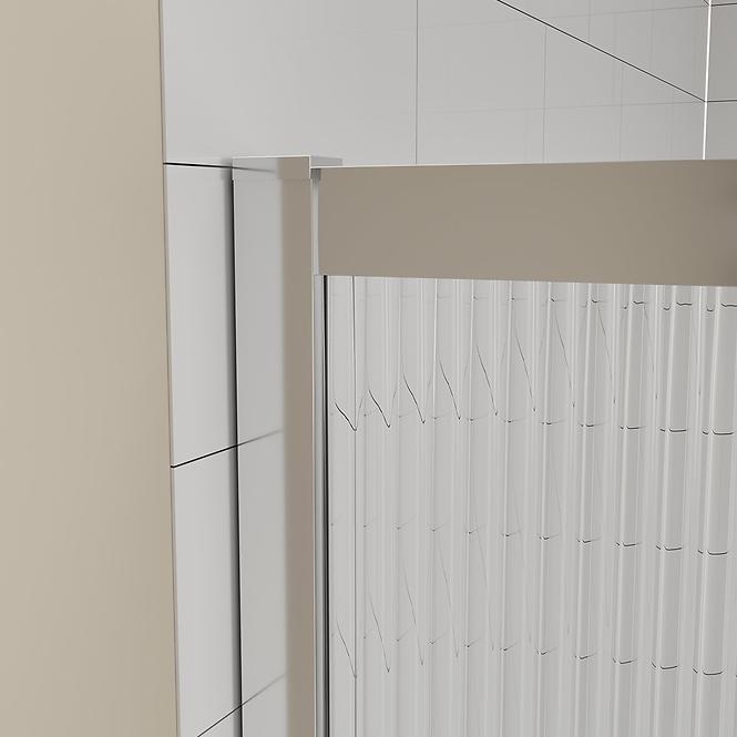 Tuš kabina kvadratna Eter 90x90x190 krom