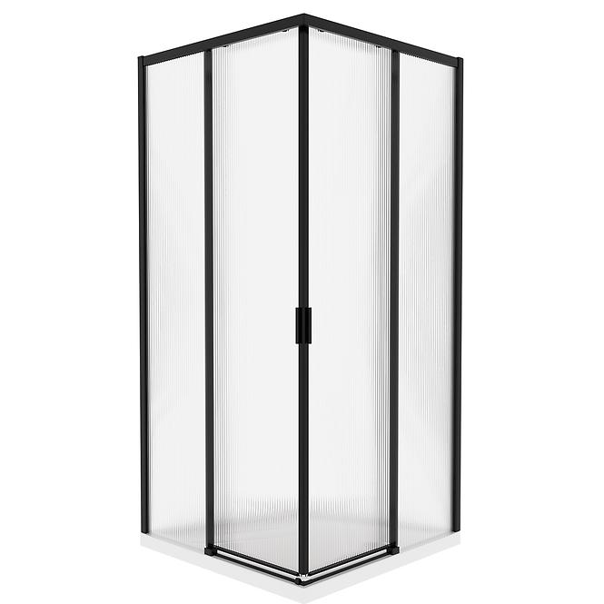 Tuš kabina kvadratna Eter 90x90x190 black