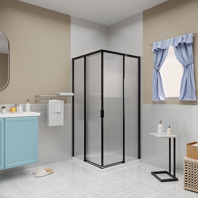 Tuš kabina kvadratna Eter 90x90x190 black