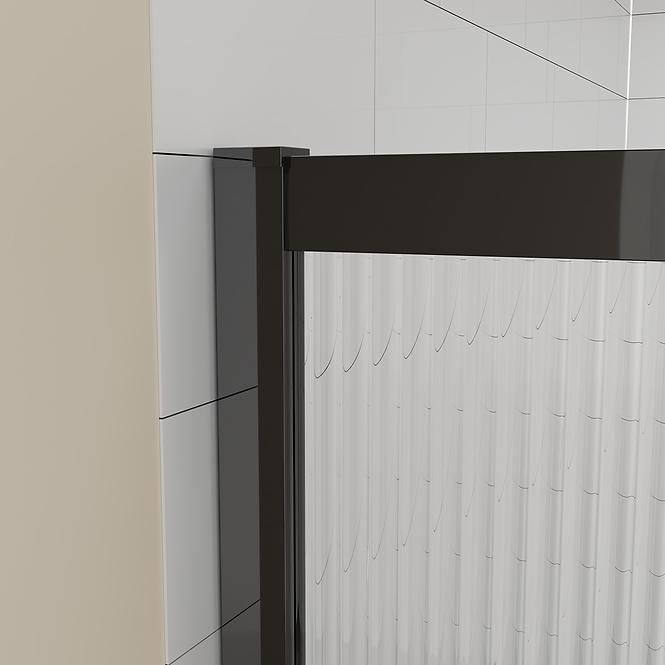 Tuš kabina kvadratna Eter 90x90x190 black