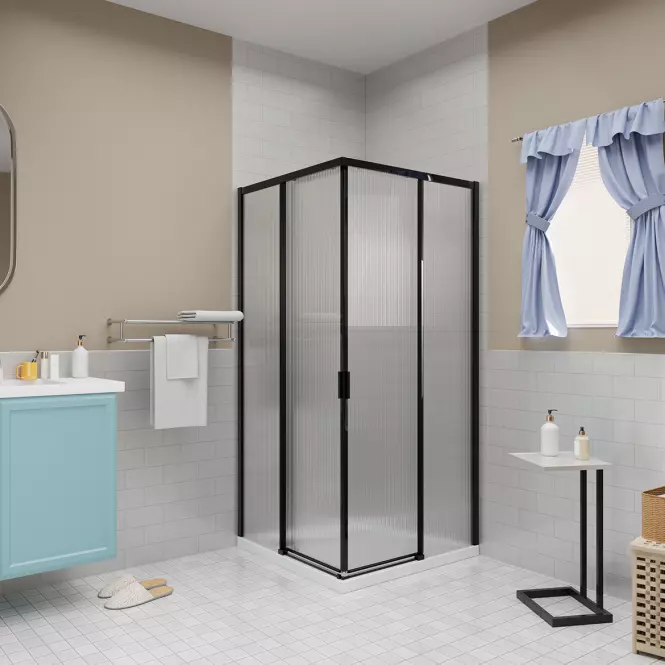 Tuš kabina kvadratna Eter 80x80x190 black