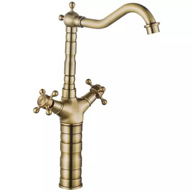 Slavina za sudoper i umivaonik Rea Rustico antik zlatna