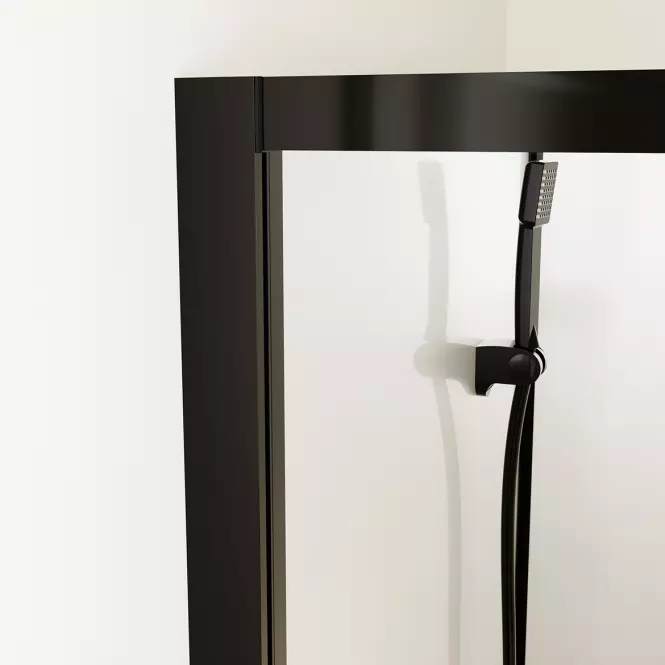 Tuš kabina peterokutna Elize 90x90 black,3