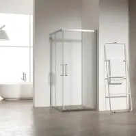 Tuš kabina kvadratna Atlas 90x90x210 krom