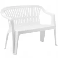 Plastična klupa DIVA bijela Plastična klupa DIVA bijela