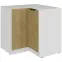 Kuhinjski ormarić Cremona Wh 90x90 Dn 2f Bb