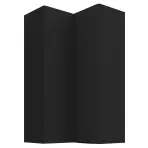 Kuhinjski ormarić Siena mat crni 60x60 GN-108 2F (90°)