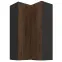 Kuhinjski ormarić Monza orah okapi 60x60 GN-108 2F (90°)