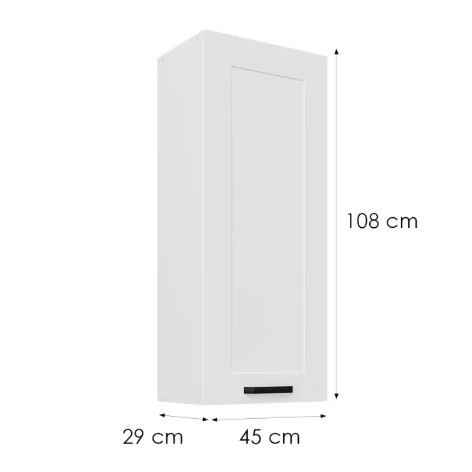 Kuhinjski ormarić Luna bijeli mat/bijeli 45G-108 1F,3