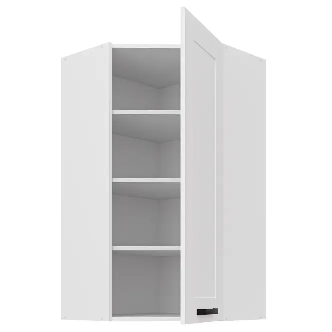Kuhinjski ormarić Luna bijeli mat/bijeli 60x60 GN-108 1F (45°),2