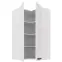 Kuhinjski ormarić Luna bijeli mat/bijeli 60x60 GN-108 2F (90°),2
