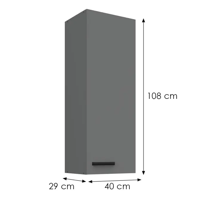 Kuhinjski ormarić Nessa antracit 40G-108 1F,3