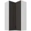 Kuhinjski ormarić Stilo grafit mat/bijeli 60x60 GN-108 2F (90°)
