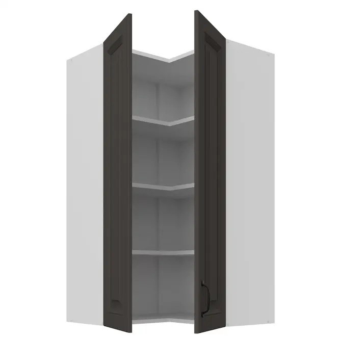 Kuhinjski ormarić Stilo grafit mat/bijeli 60x60 GN-108 2F (90°),2