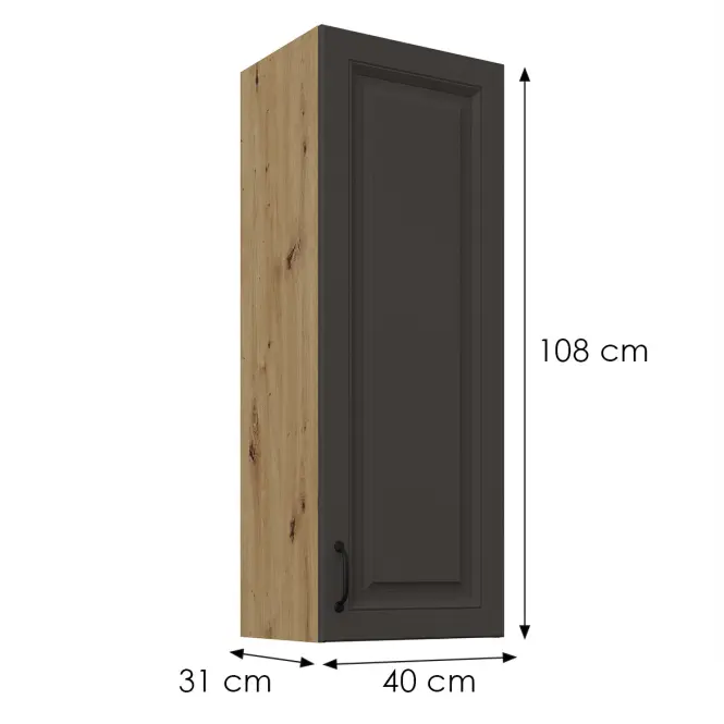 Kuhinjski ormarić Stilo grafit mat/artisan 40G-108 1F,3