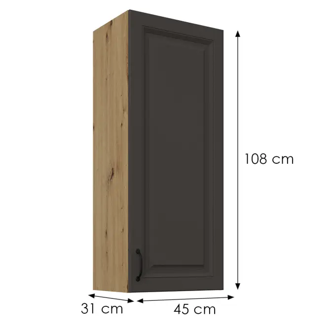 Kuhinjski ormarić Stilo grafit mat/artisan 45G-108 1F,3