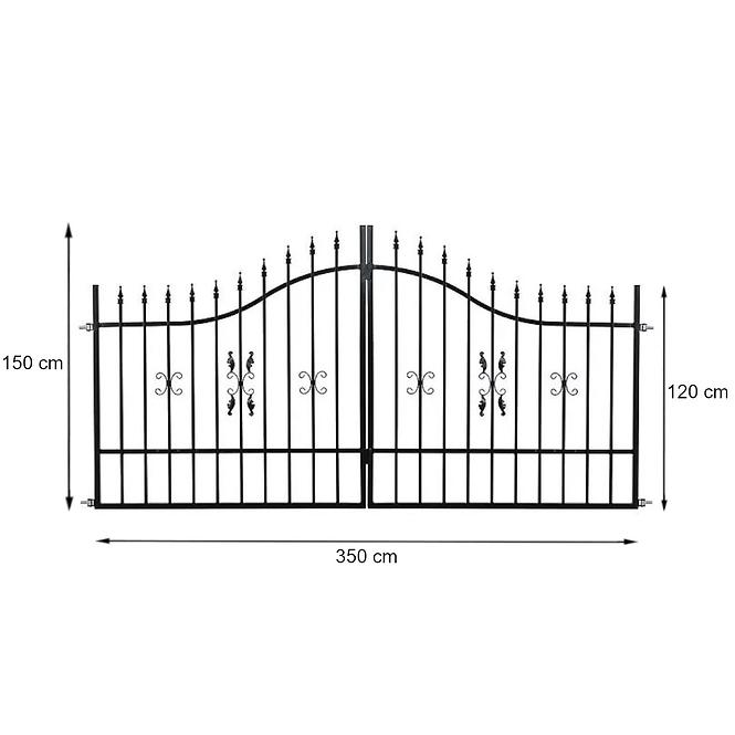 Vrata Marcel 3,5M/1,2-1,5 RAL 9005