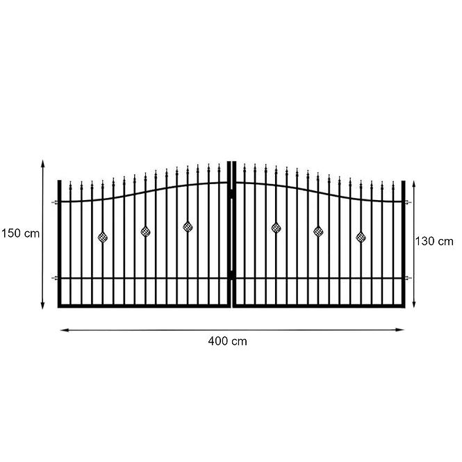 Vrata Marika 4M/1.3-1.5M ZN+RAL9005